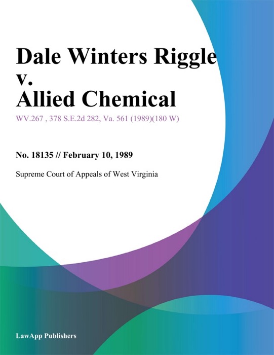 Dale Winters Riggle v. Allied Chemical