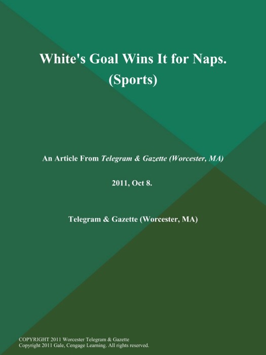 White's Goal Wins It for Naps (Sports)