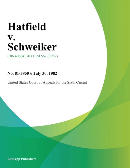 Hatfield v. Schweiker