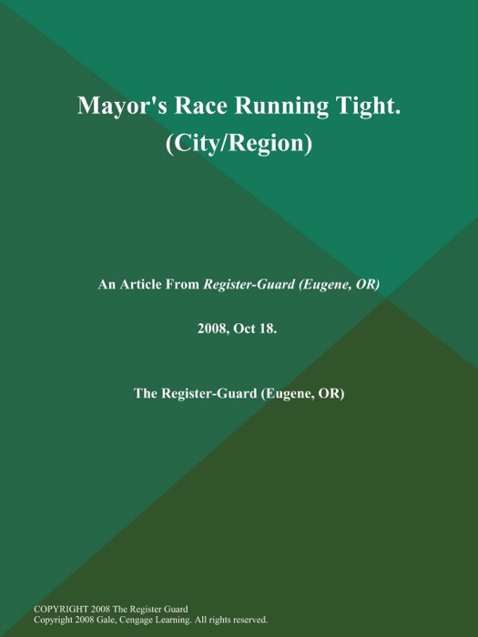 Mayor's Race Running Tight (City/Region)