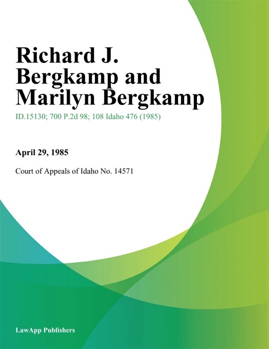 Richard J. Bergkamp and Marilyn Bergkamp