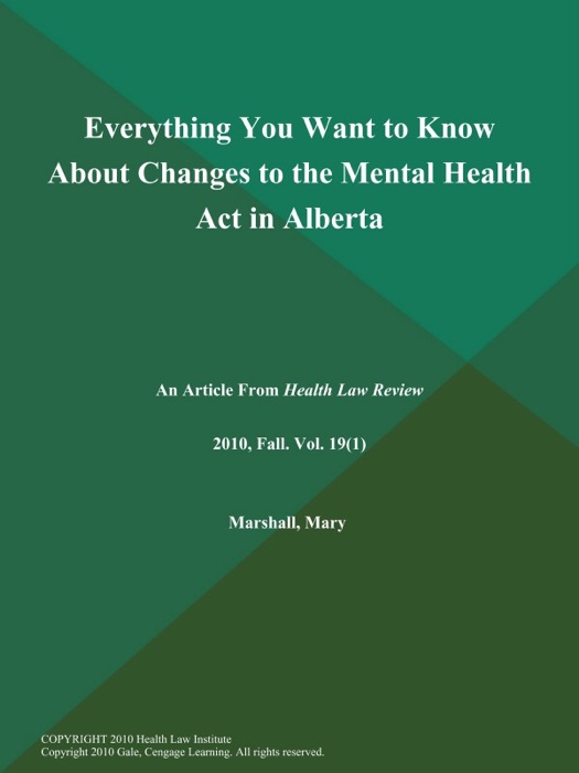 Everything You Want to Know About Changes to the Mental Health Act in Alberta