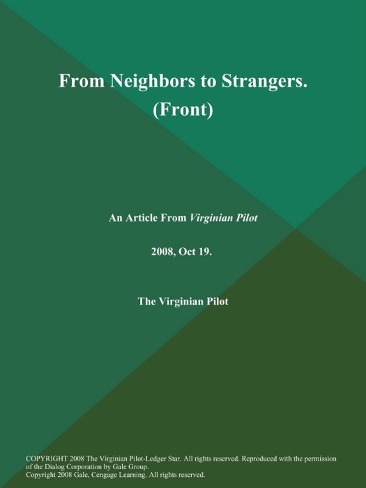 From Neighbors to Strangers (Front)