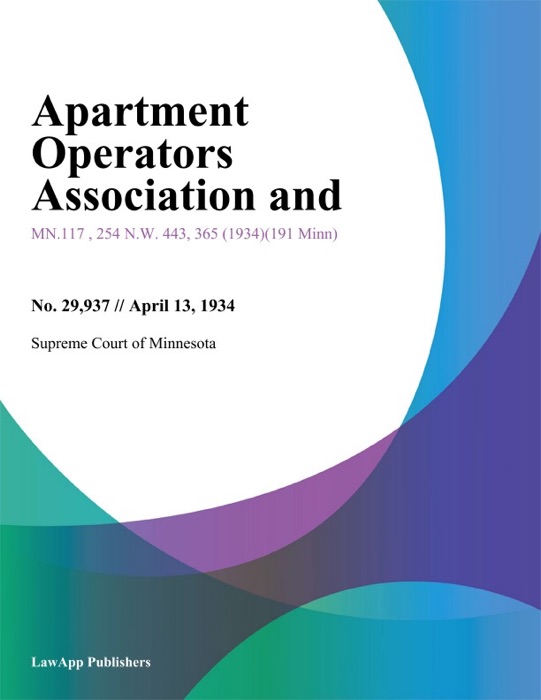 Apartment Operators Association and