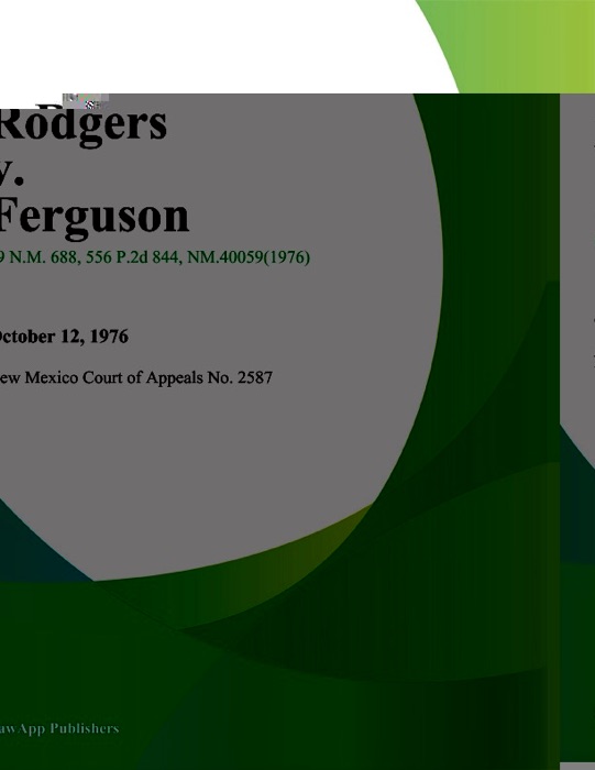 Rodgers V. Ferguson