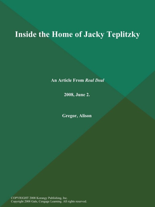 Inside the Home of Jacky Teplitzky