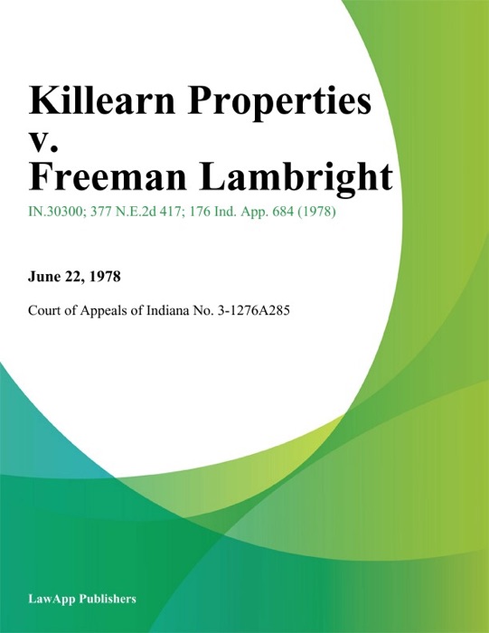 Killearn Properties v. Freeman Lambright