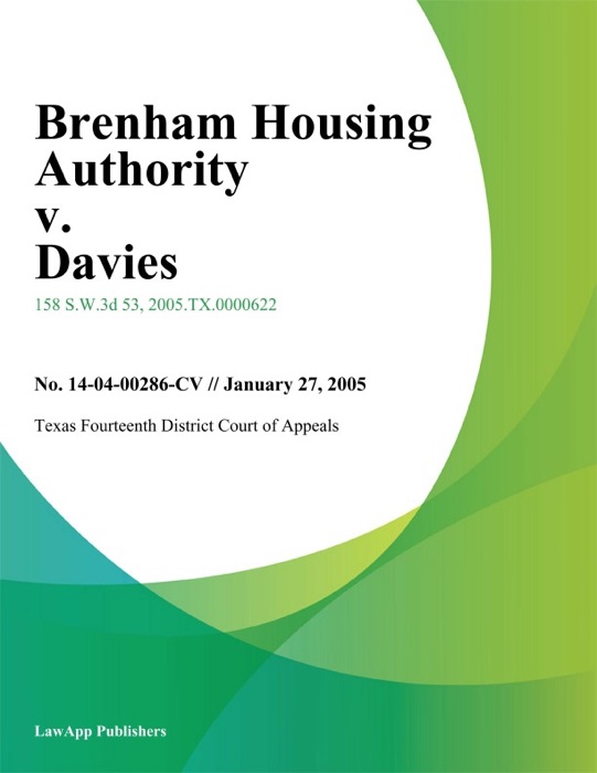 Brenham Housing Authority V. Davies