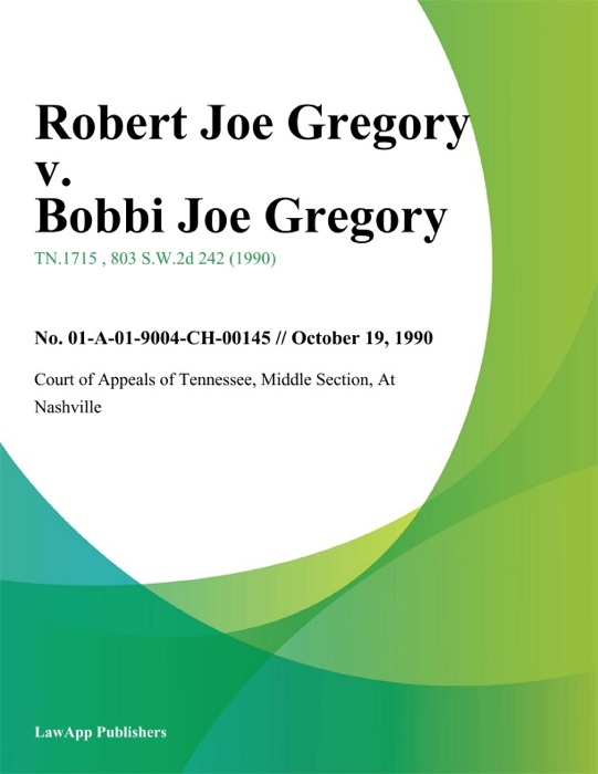 Robert Joe Gregory v. Bobbi Joe Gregory