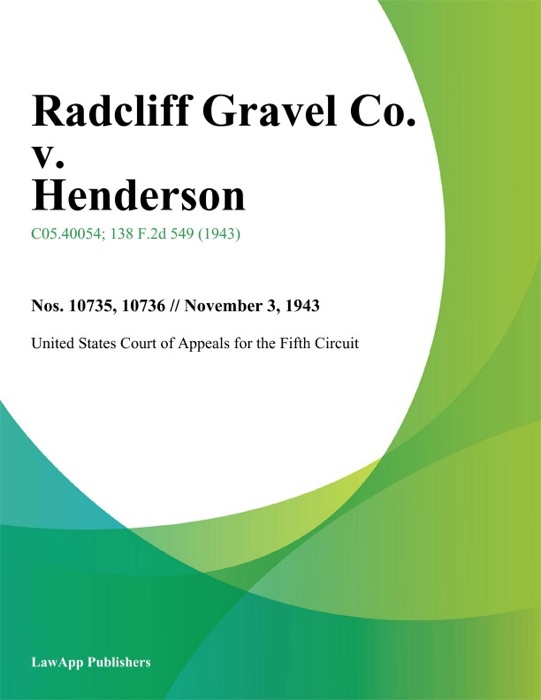 Radcliff Gravel Co. v. Henderson