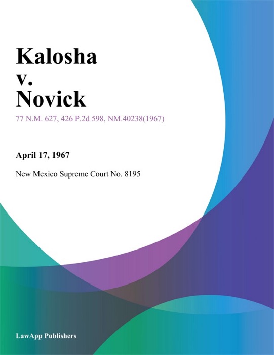 Kalosha v. Novick