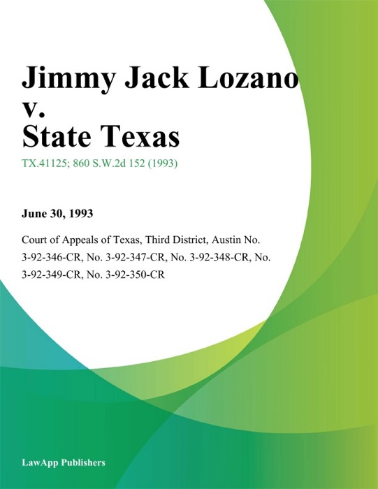 Jimmy Jack Lozano v. State Texas