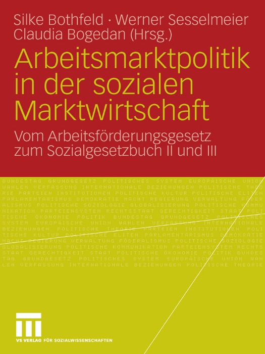 Arbeitsmarktpolitik in der sozialen Marktwirtschaft