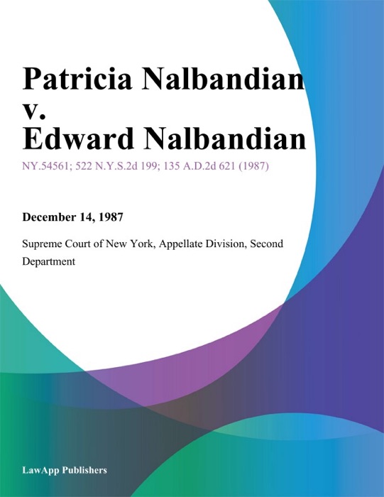 Patricia Nalbandian v. Edward Nalbandian
