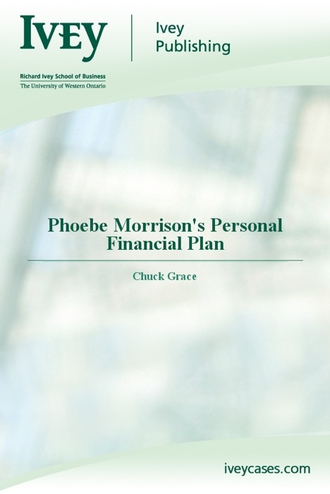 Phoebe Morrison's Personal Financial Plan
