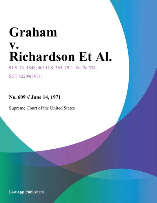 Graham v. Richardson Et Al.