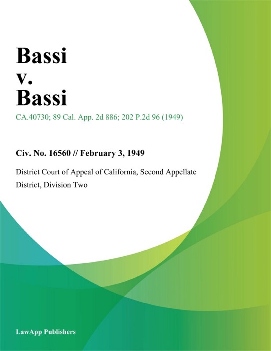 Bassi v. Bassi