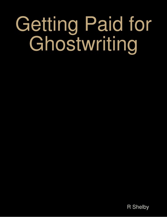 Getting Paid for Ghostwriting