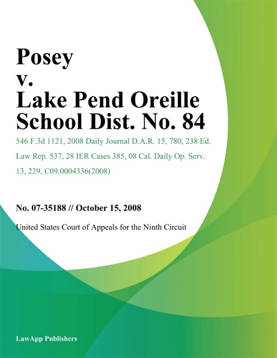Posey v. Lake Pend Oreille School Dist. No. 84