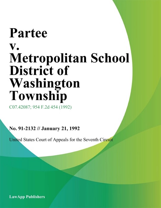 Partee v. Metropolitan School District of Washington Township