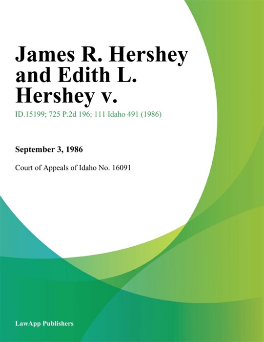 James R. Hershey and Edith L. Hershey V.