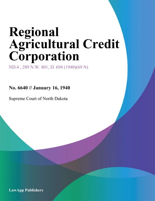 Regional Agricultural Credit Corporation