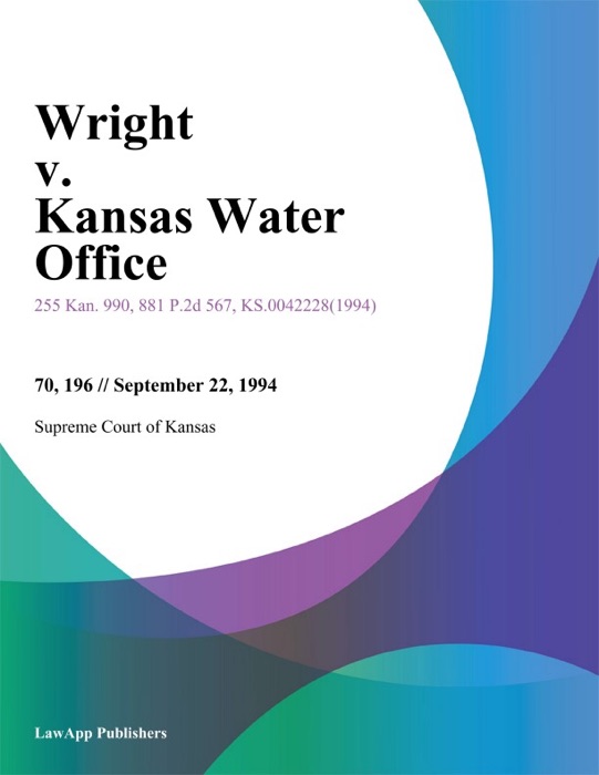Wright v. Kansas Water Office