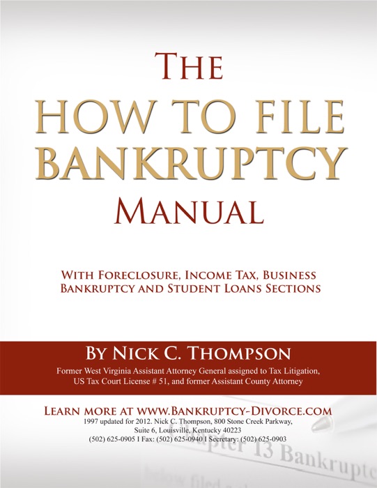 How to File Bankruptcy Manual