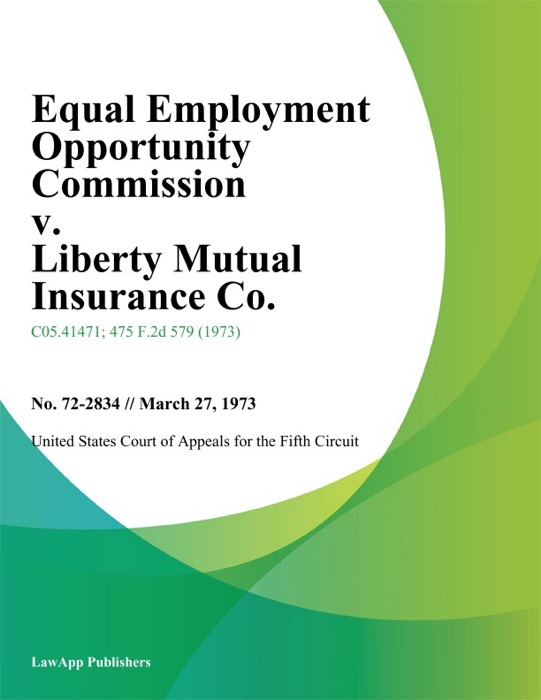 Equal Employment Opportunity Commission v. Liberty Mutual Insurance Co.