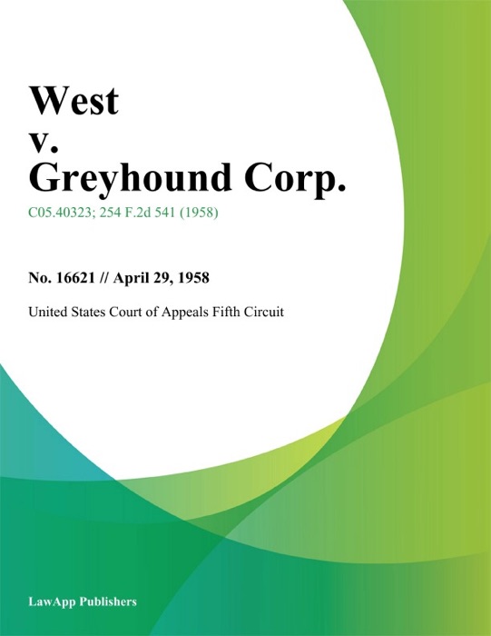 West v. Greyhound Corp.