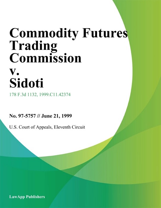 Commodity Futures Trading Commission V. Sidoti