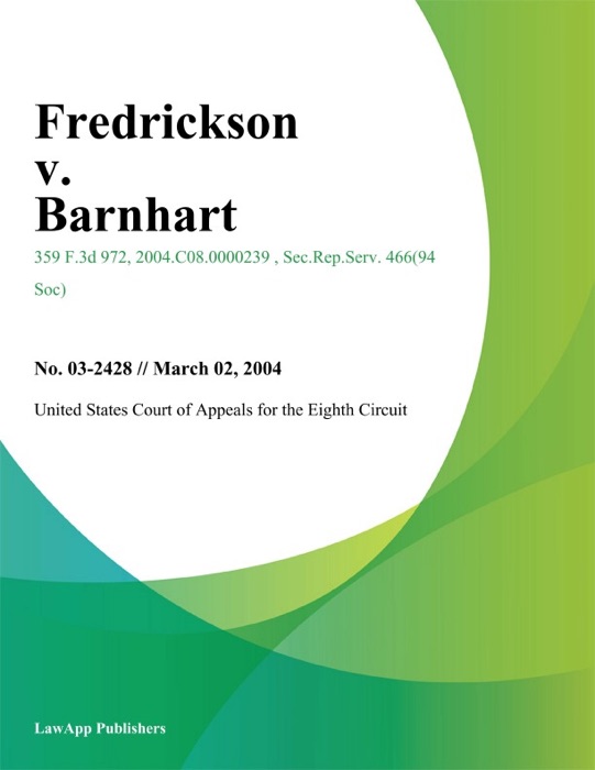 Fredrickson v. Barnhart