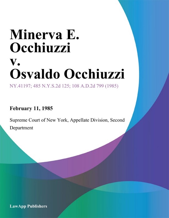 Minerva E. Occhiuzzi v. Osvaldo Occhiuzzi