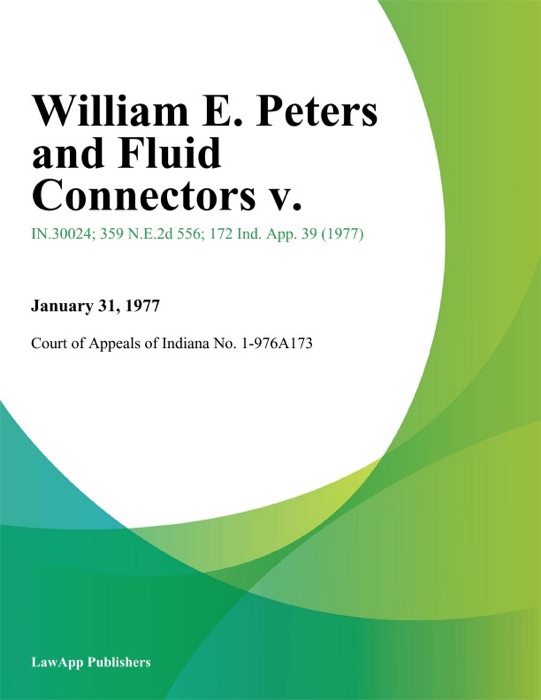 William E. Peters and Fluid Connectors V.