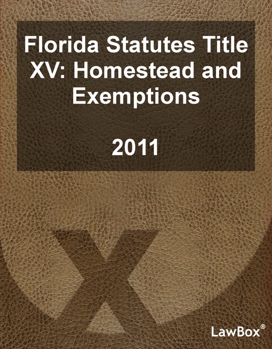 Florida Statutes Title XV 2011