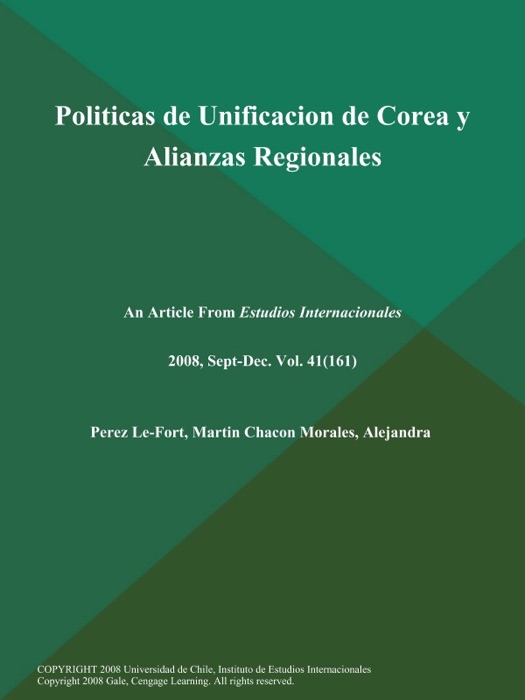 Politicas de Unificacion de Corea y Alianzas Regionales