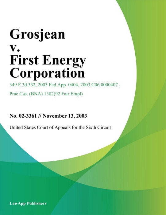 Grosjean V. First Energy Corporation