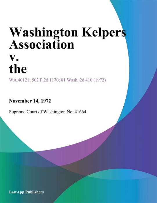 Washington Kelpers Association V. The