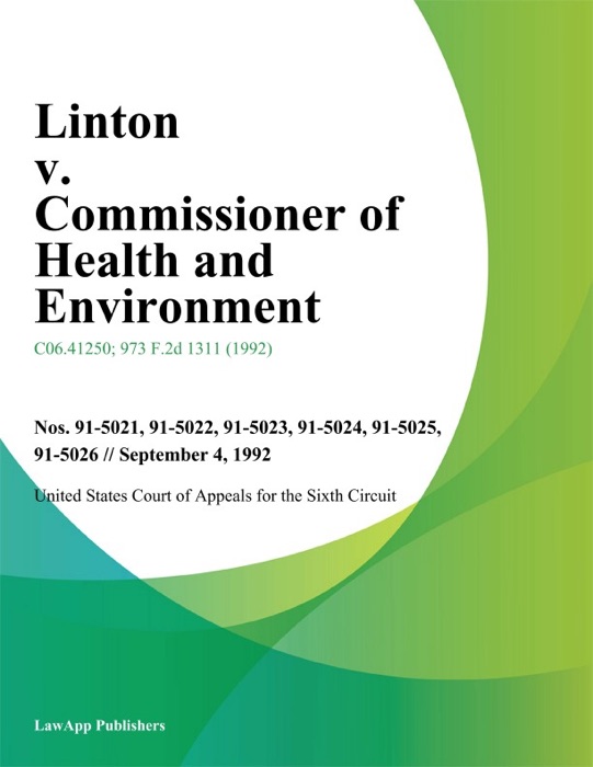 Linton V. Commissioner Of Health And Environment