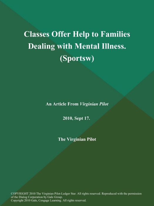 Classes Offer Help to Families Dealing with Mental Illness (Sportsw)