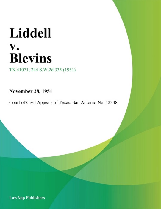 Liddell v. Blevins