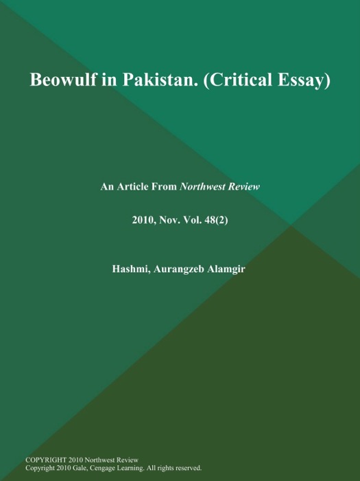 Beowulf in Pakistan (Critical Essay)