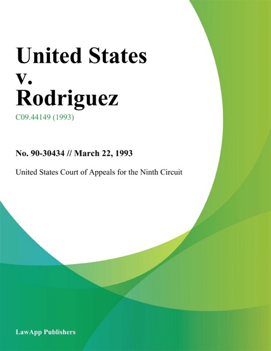 United States v. Rodriguez