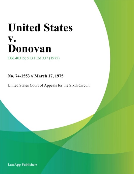 United States V. Donovan