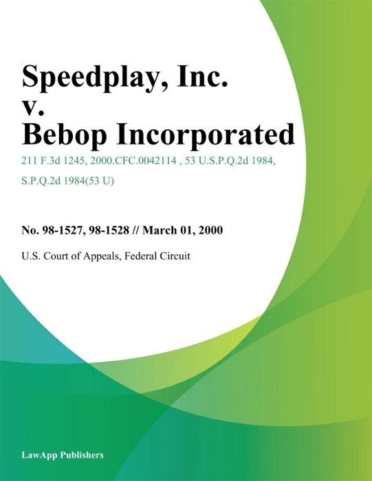 Speedplay, Inc. v. Bebop Incorporated