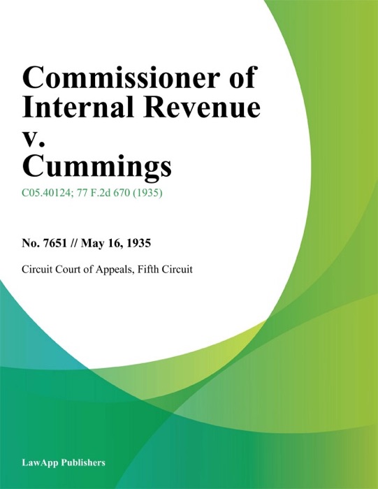 Commissioner of Internal Revenue v. Cummings