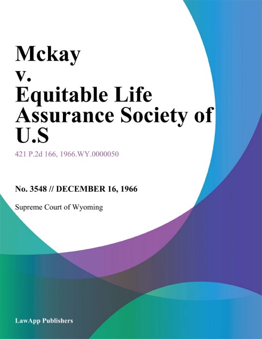 Mckay v. Equitable Life Assurance Society of U.S.