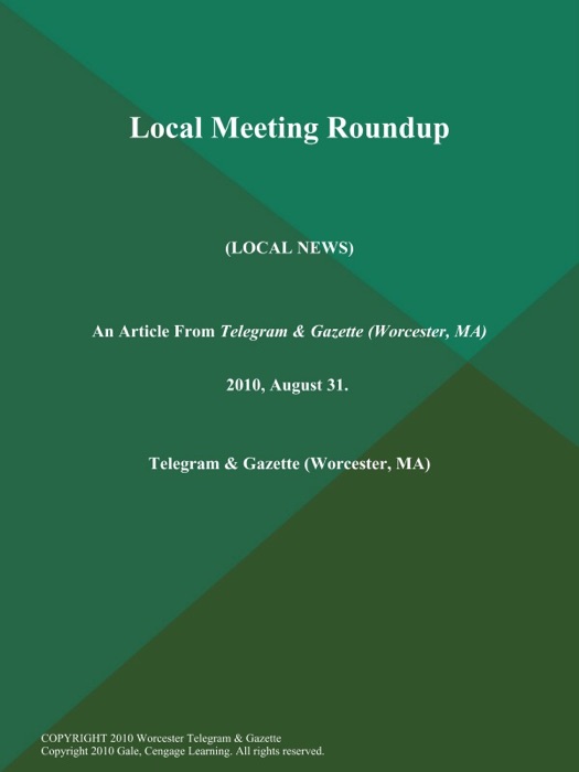 Local Meeting Roundup (Local NEWS)