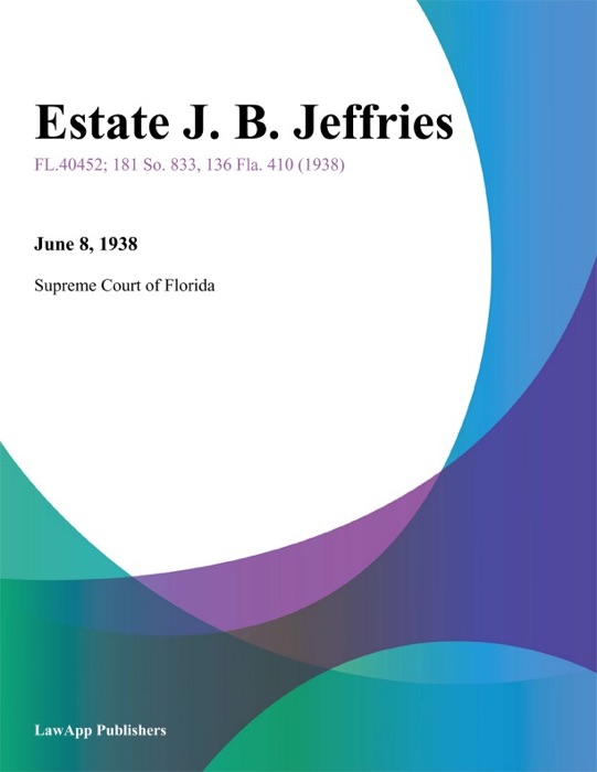 Estate J. B. Jeffries