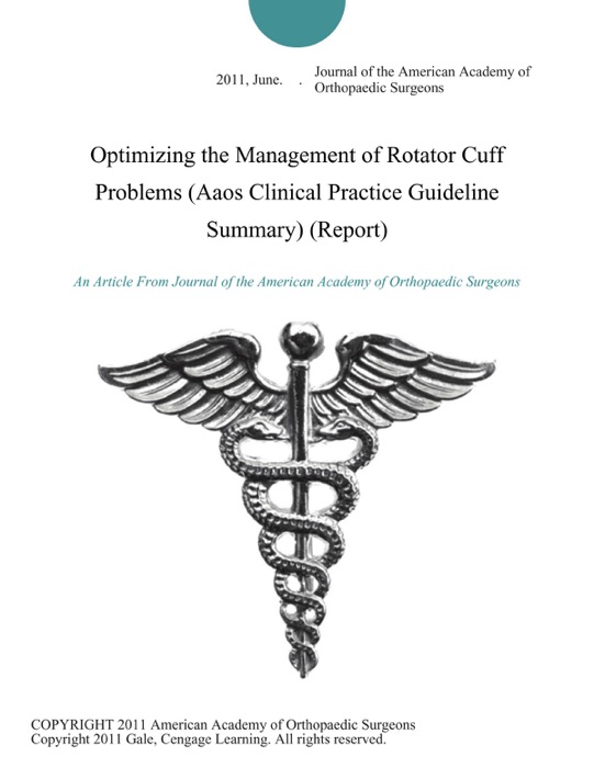 Optimizing the Management of Rotator Cuff Problems (Aaos Clinical Practice Guideline Summary) (Report)